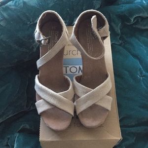 TOMS Strappy Wedges